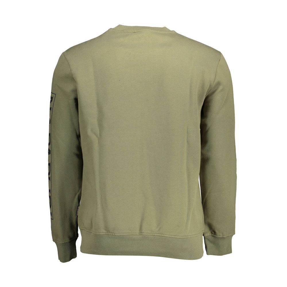 Napapijri Green Cotton Men Sweater - Hilstor