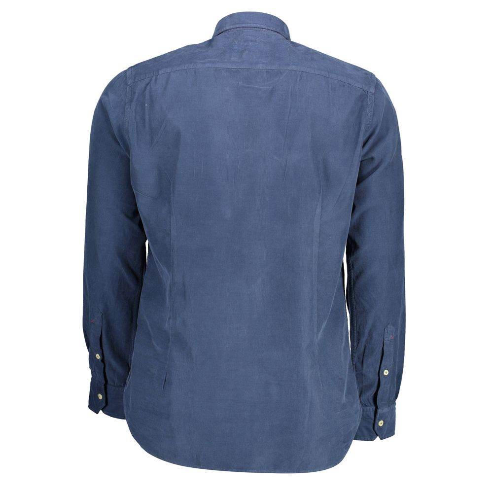 U.S. POLO ASSN. Blue Cotton Men Shirt - Hilstor