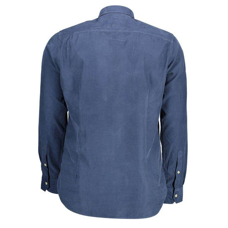U.S. POLO ASSN. Blue Cotton Men Shirt - Hilstor