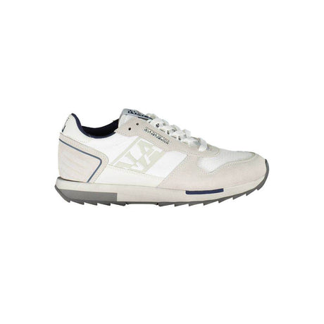 Napapijri White Leather Men Sneaker - Hilstor