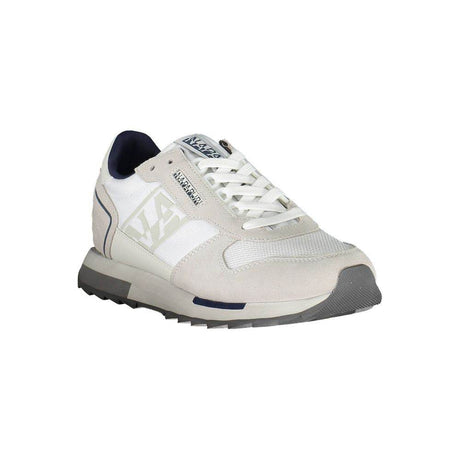 Napapijri White Leather Men Sneaker - Hilstor