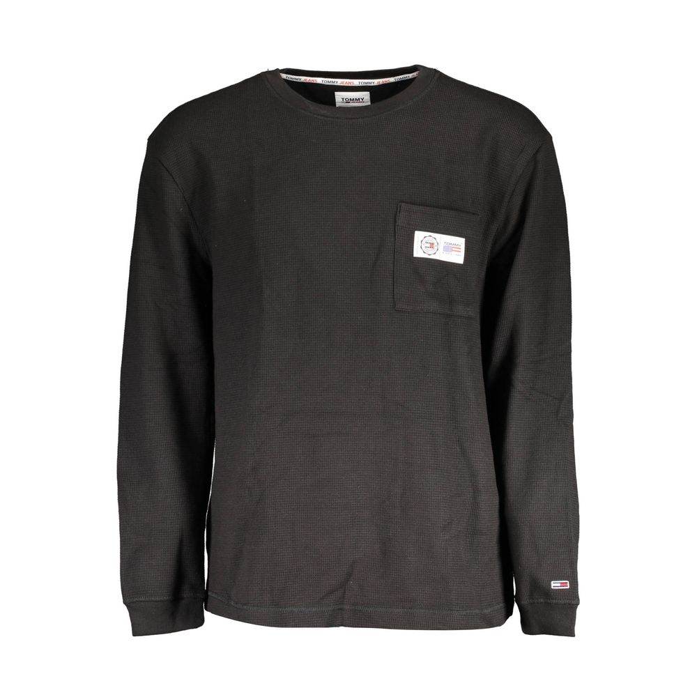 Tommy Hilfiger Black Cotton Men Sweater - Hilstor