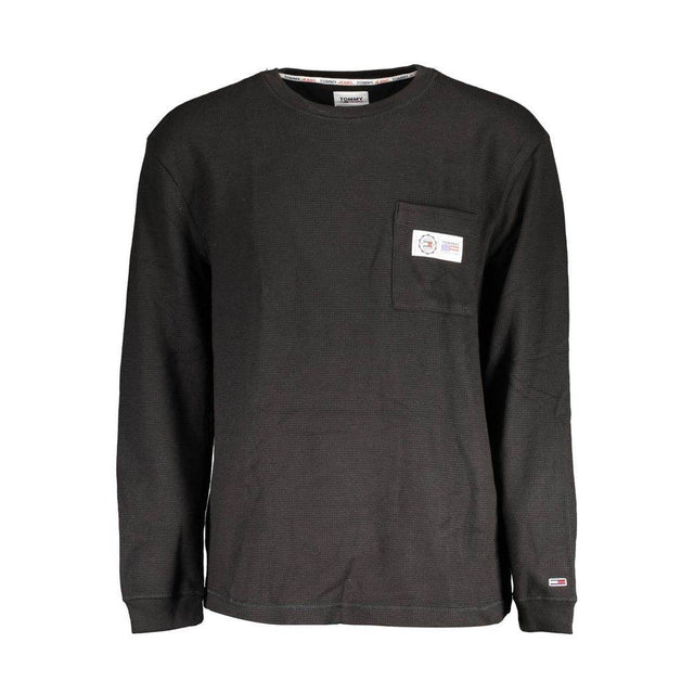 Tommy Hilfiger Black Cotton Men Sweater - Hilstor