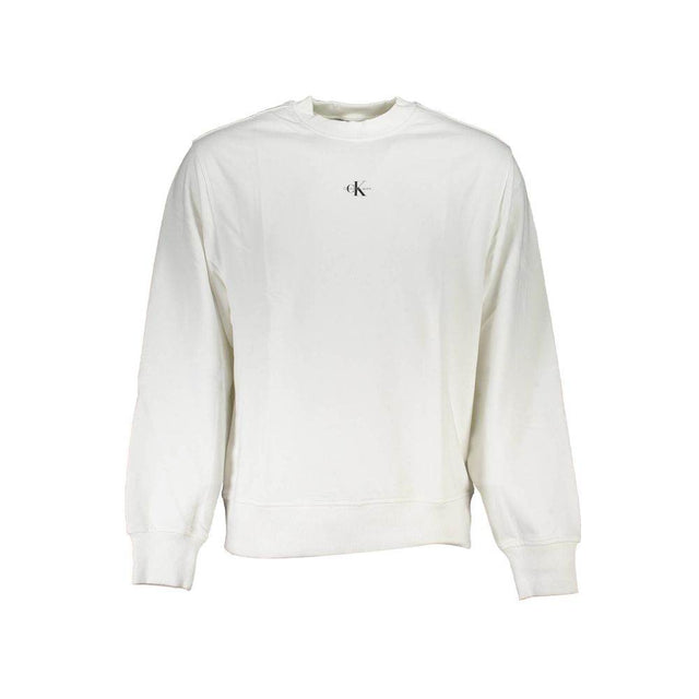 Calvin Klein White Cotton Men Sweater - Hilstor