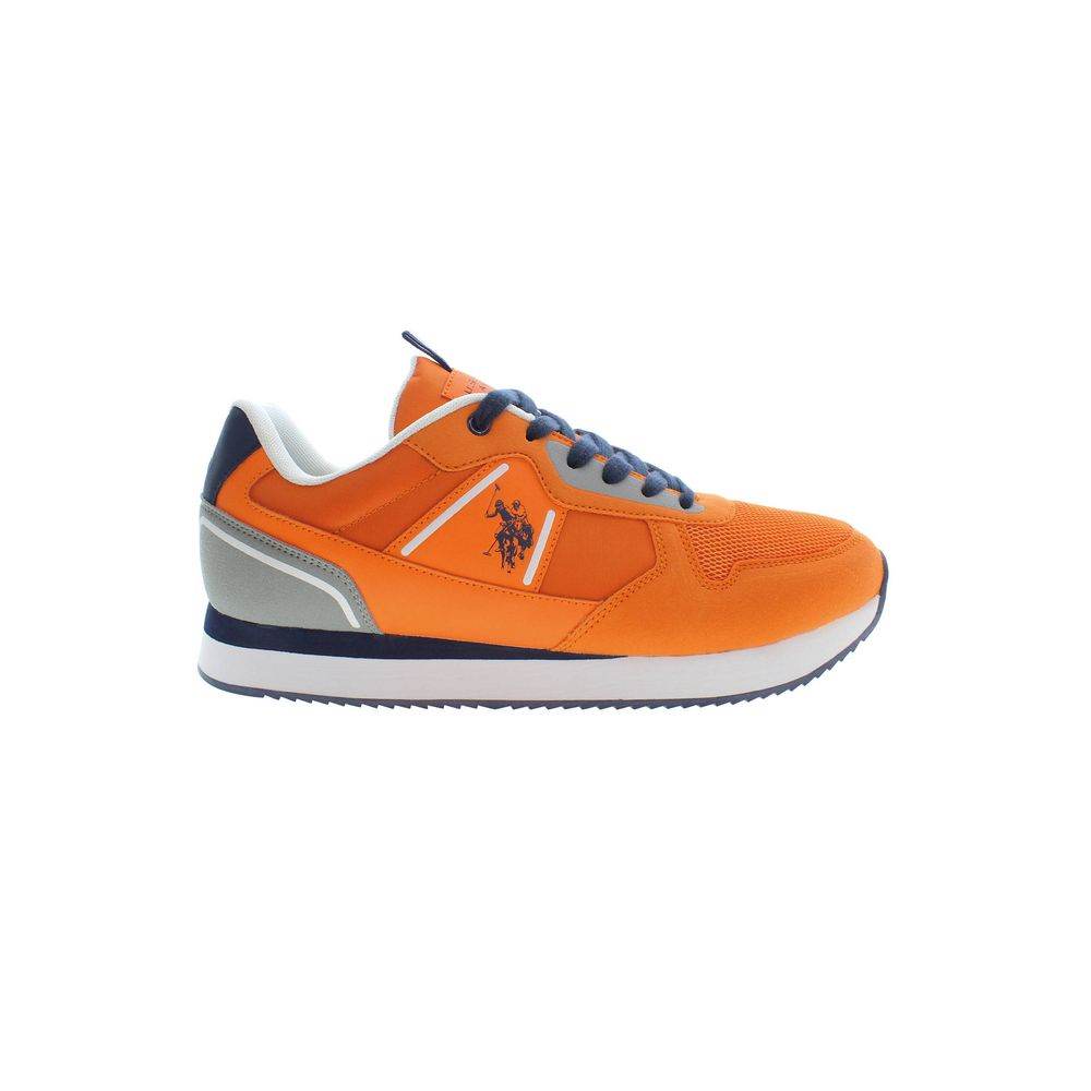 U.S. POLO ASSN. Orange Polyester Men Sneaker - Hilstor