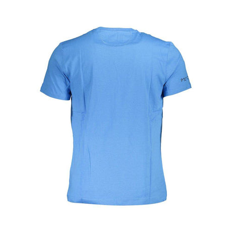 La Martina Blue Cotton Men T-Shirt - Hilstor