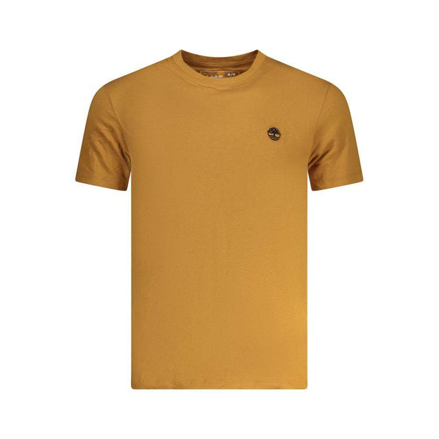 Timberland Brown Cotton Men T-Shirt - Hilstor