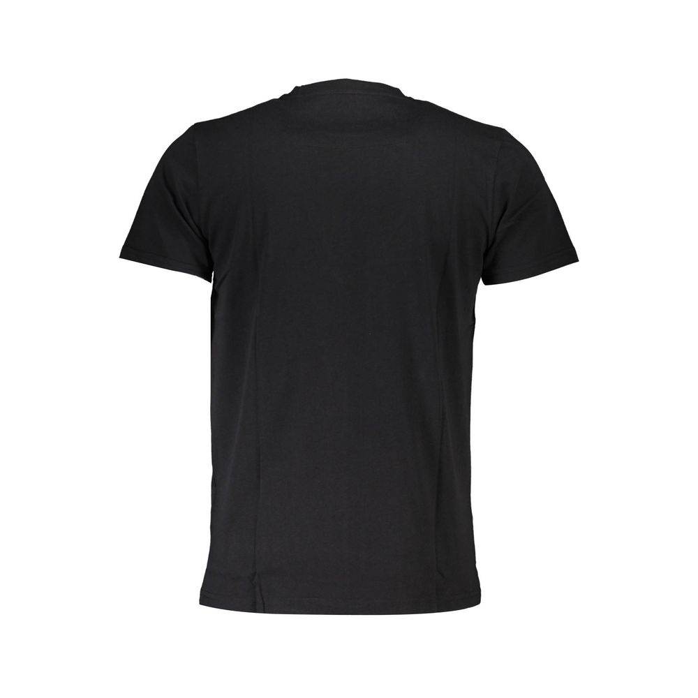 Cavalli Class Black Cotton Men T-Shirt - Hilstor