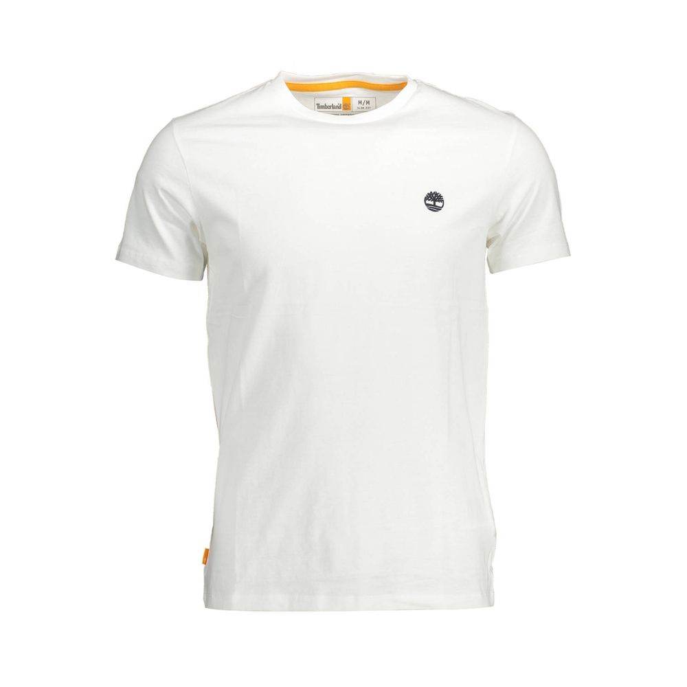 Timberland White Organic Cotton Men T-Shirt - Hilstor