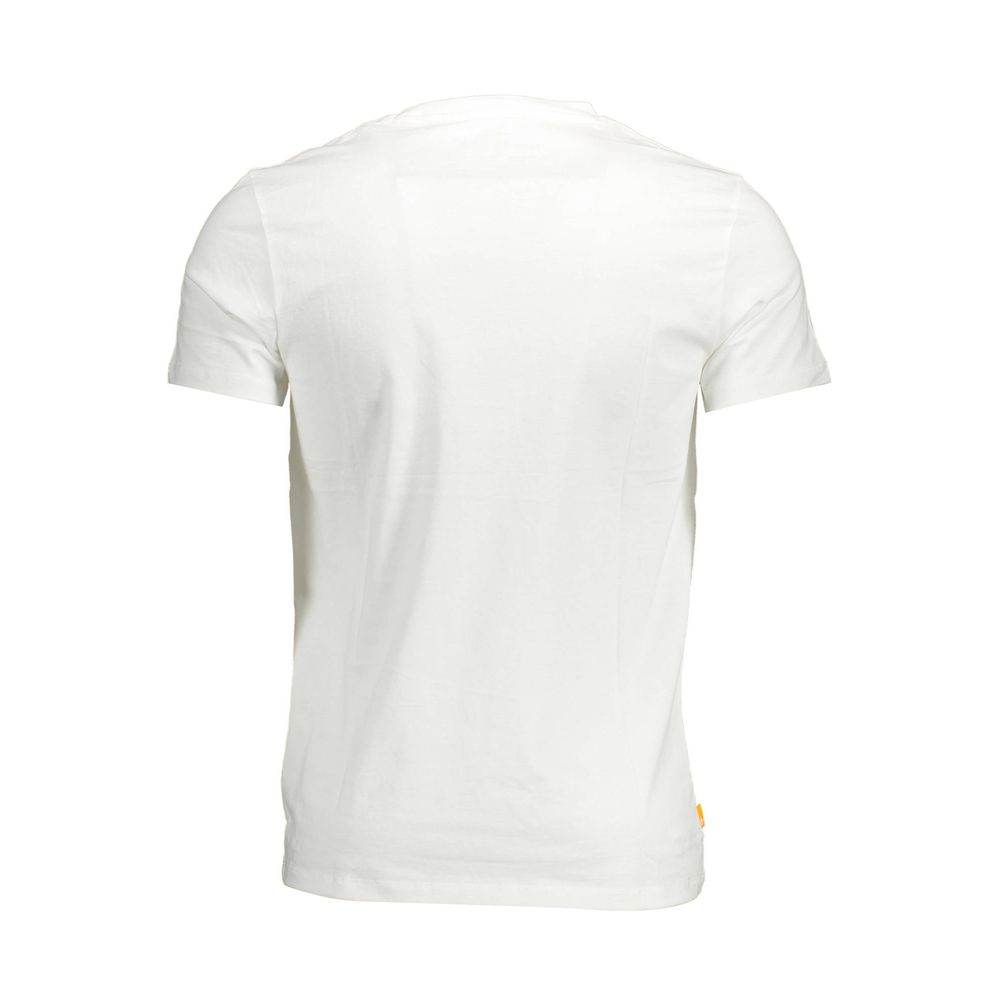 Timberland White Organic Cotton Men T-Shirt - Hilstor