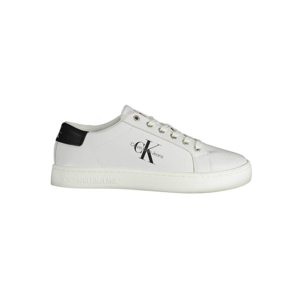 Calvin Klein White Recycled Polyester Men Sneaker - Hilstor