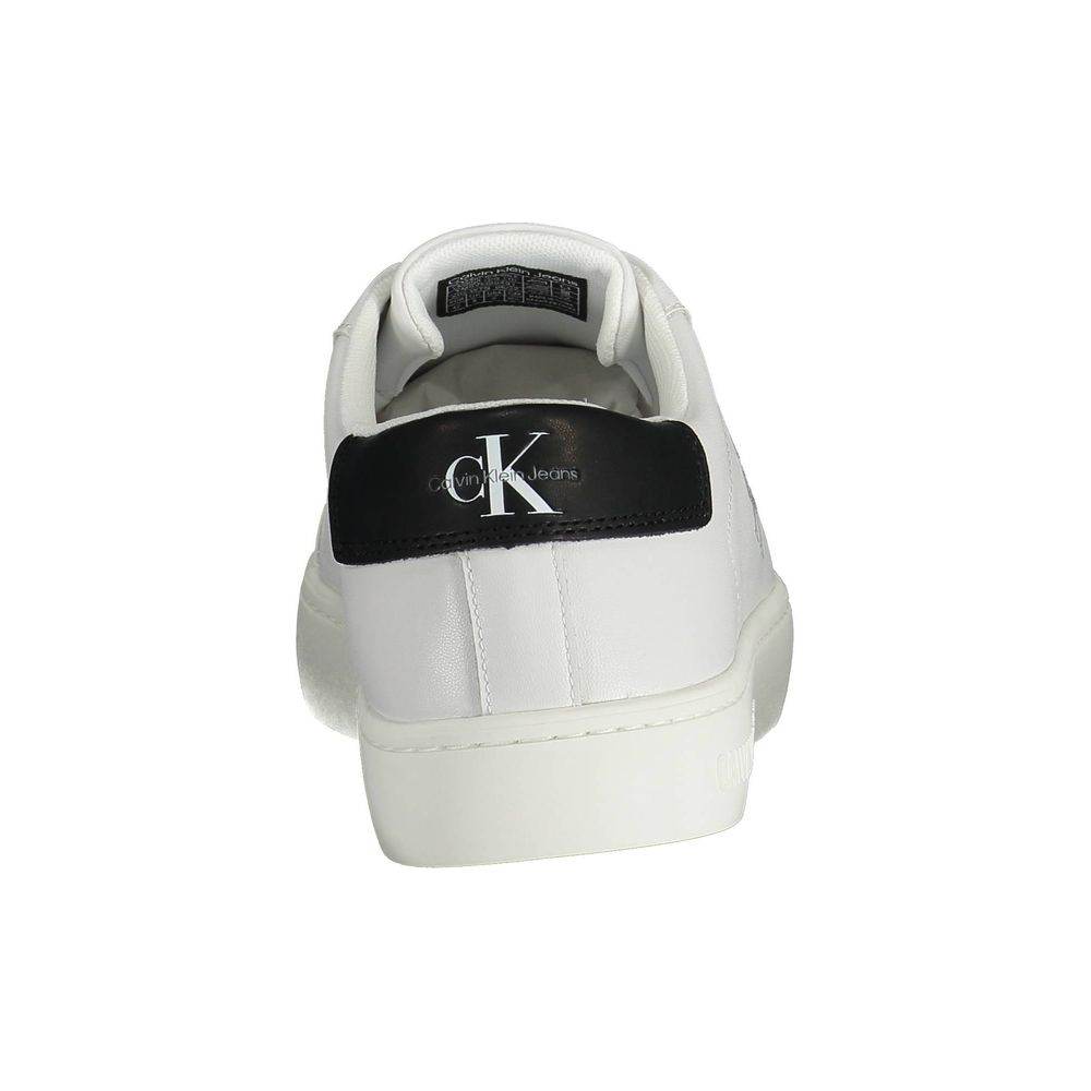 Calvin Klein White Recycled Polyester Men Sneaker - Hilstor