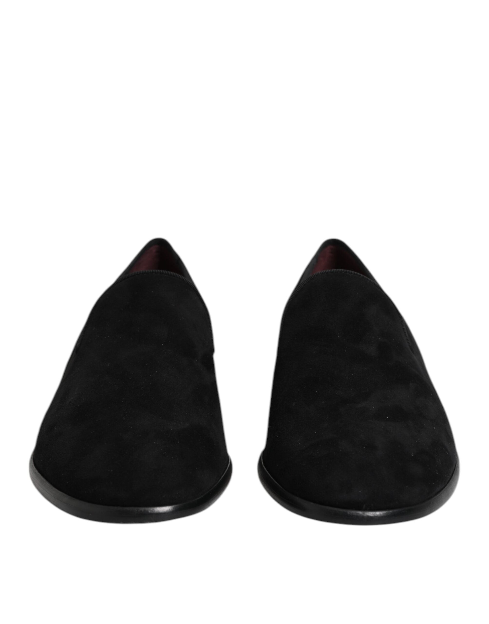 Dolce &amp; Gabbana Sorte Ruskinds Slip On Loafers Formelle Sko