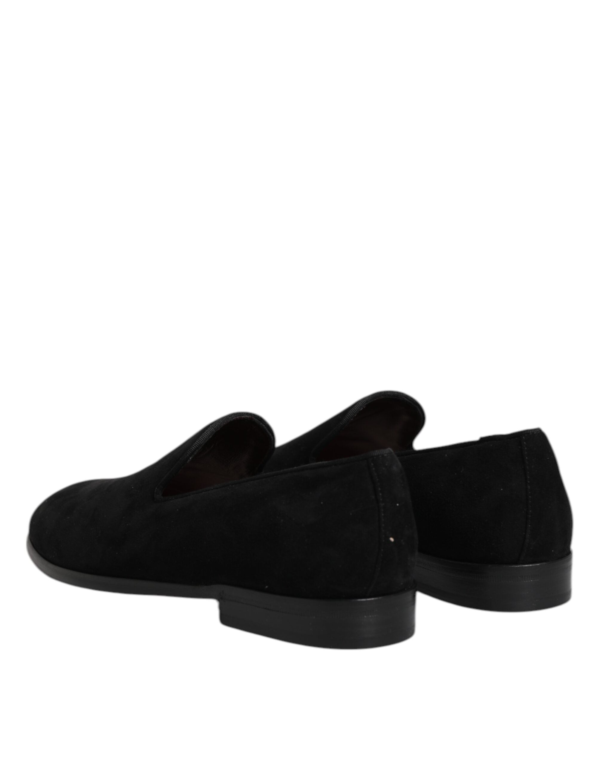Dolce &amp; Gabbana Sorte Ruskinds Slip On Loafers Formelle Sko