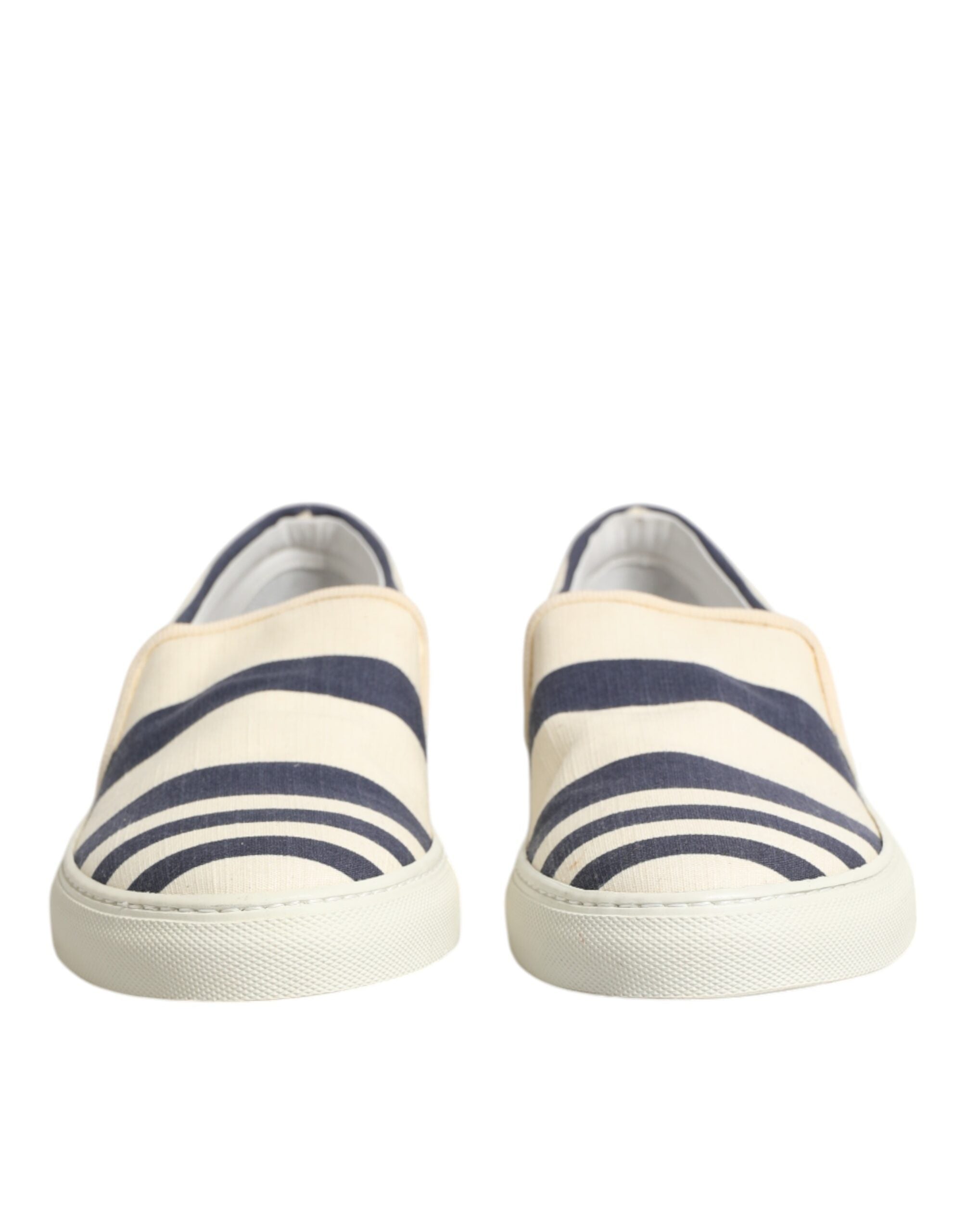 Jucca Blue White Striped Canvas Men Low Top Casual Shoes