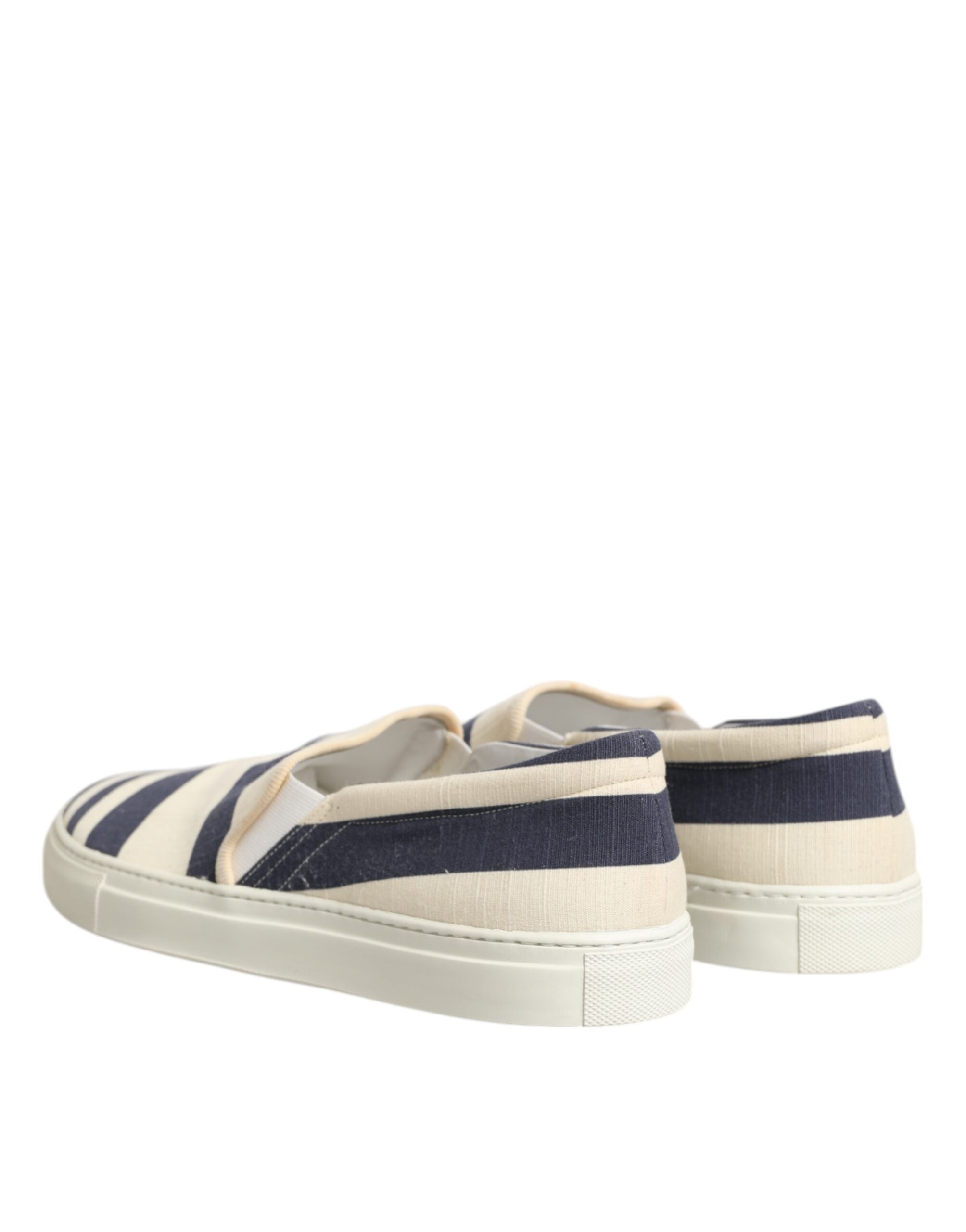Jucca Blue White Striped Canvas Men Low Top Casual Shoes