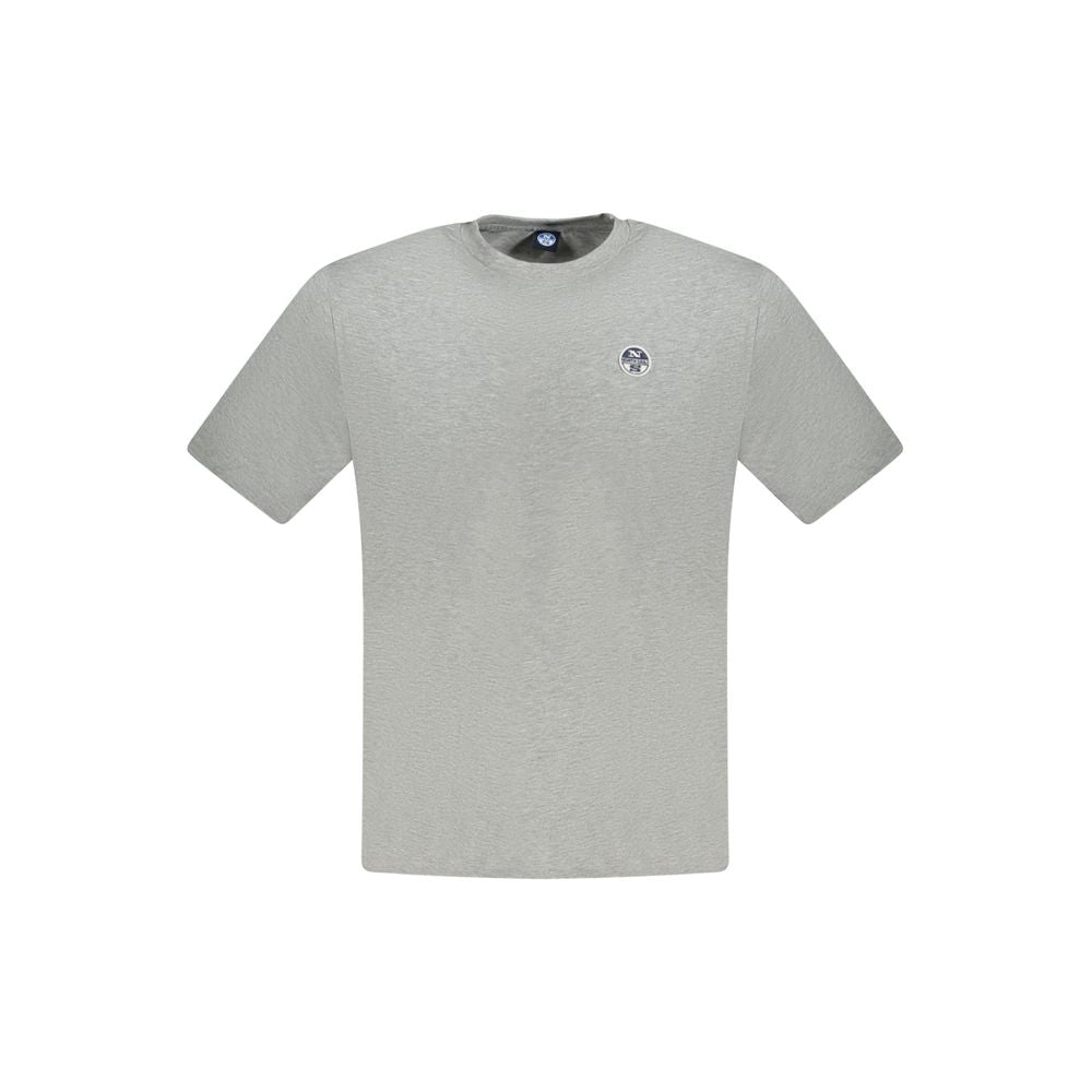 North Sails Grå T-shirt til mænd i bomuld