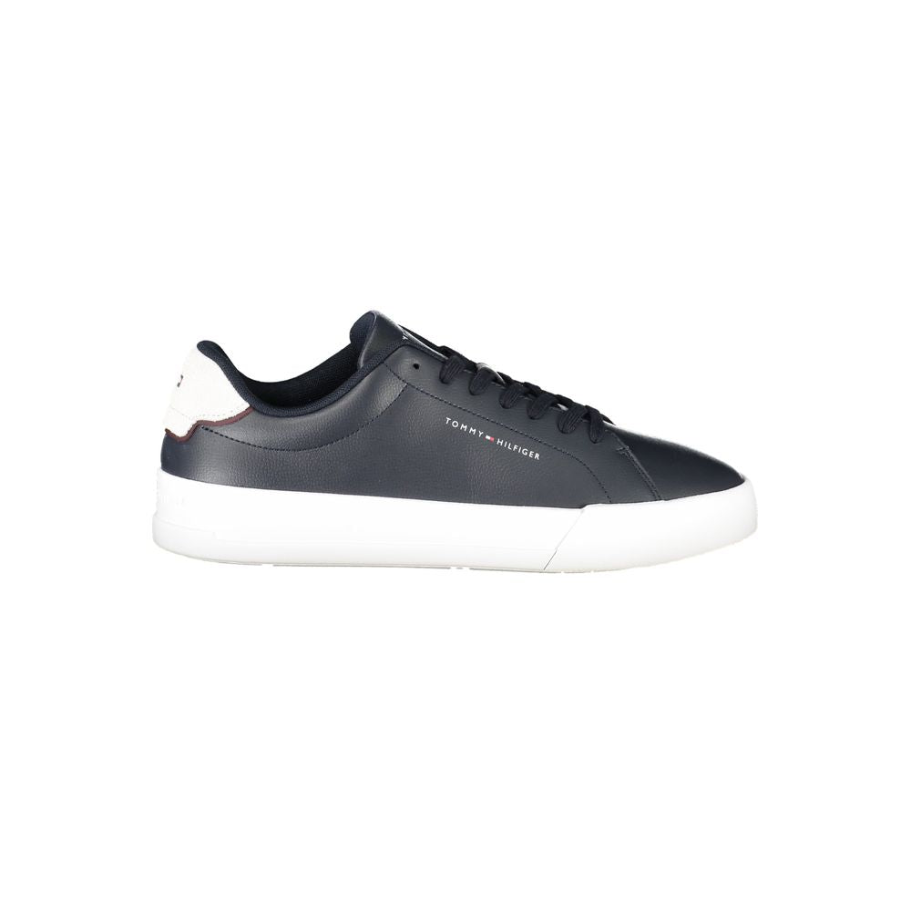 Tommy Hilfiger Blå Læder Sneaker til mænd