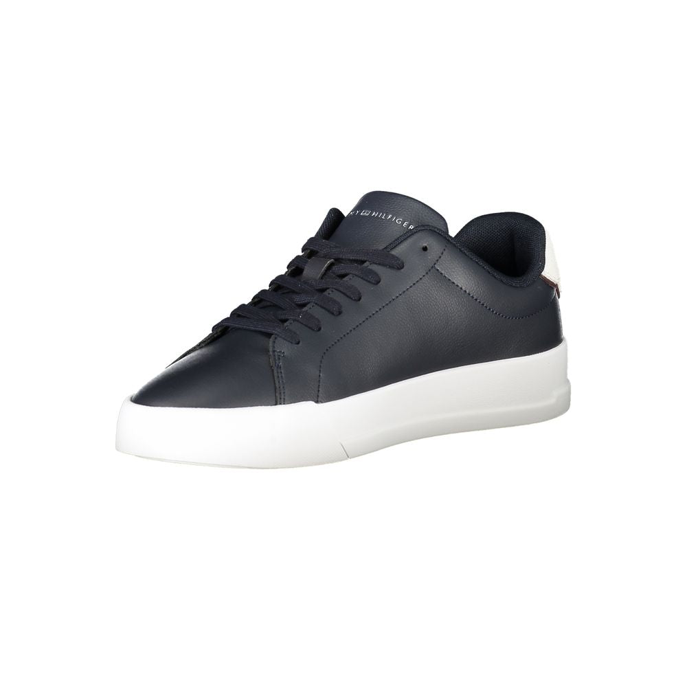 Tommy Hilfiger Blå Læder Sneaker til mænd
