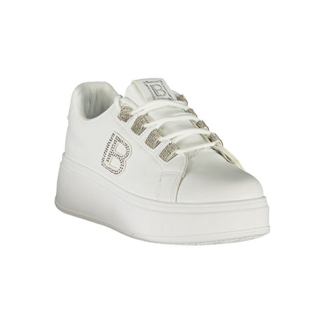 Laura Biagiotti Hvid Polyester Sneaker til kvinder
