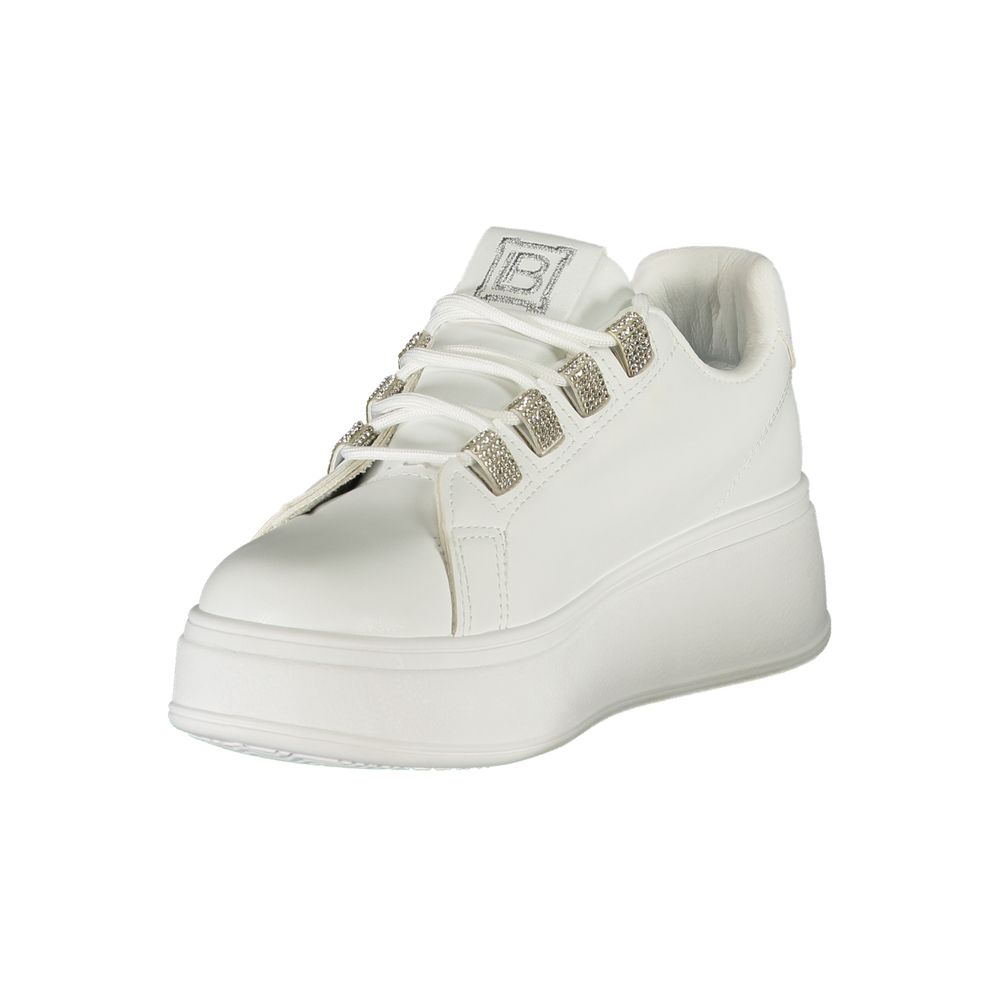 Laura Biagiotti Hvid Polyester Sneaker til kvinder
