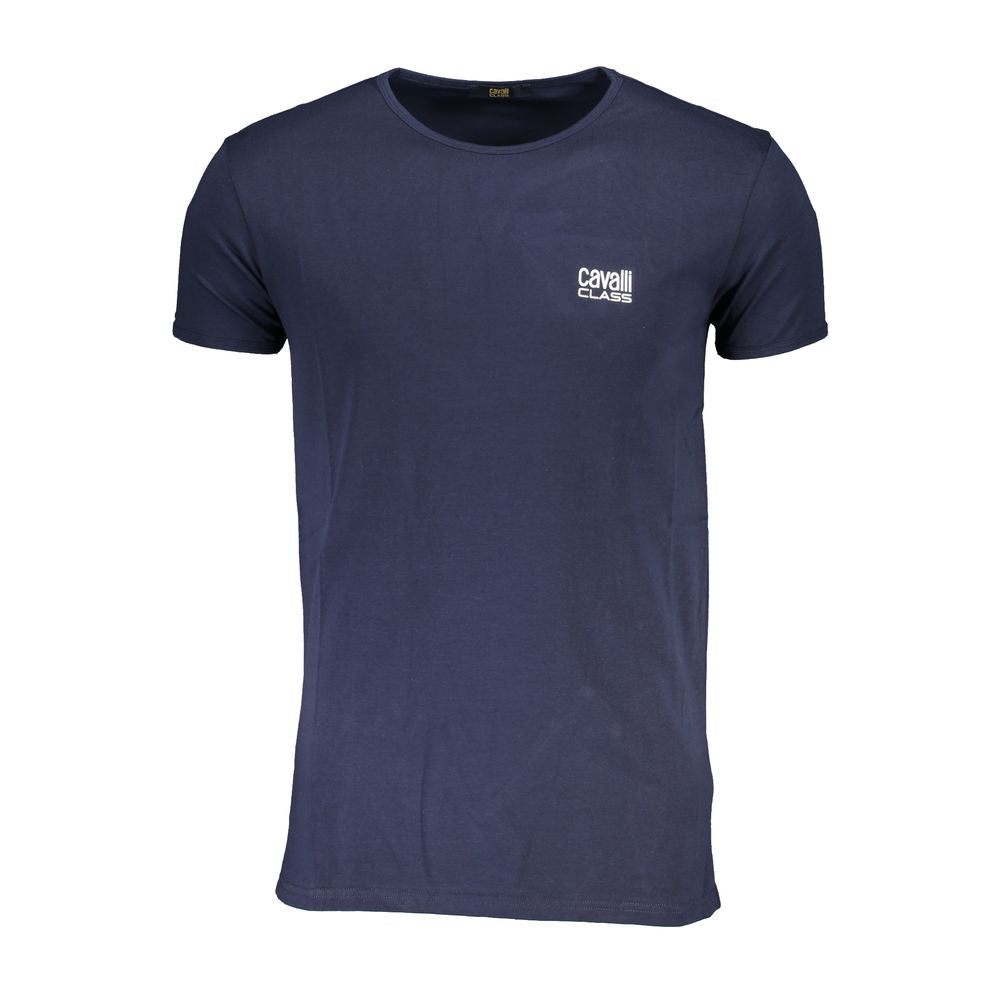 Cavalli klasse blå bomuld T-shirt