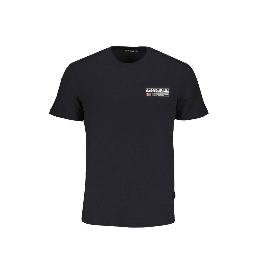 Napapijri Black Cotton T-Shirt - Hilstor
