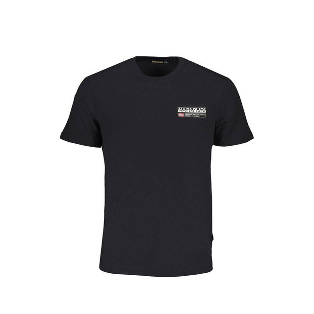 Napapijri Black Cotton T-Shirt - Hilstor