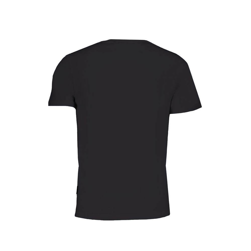 Napapijri Black Cotton T-Shirt - Hilstor