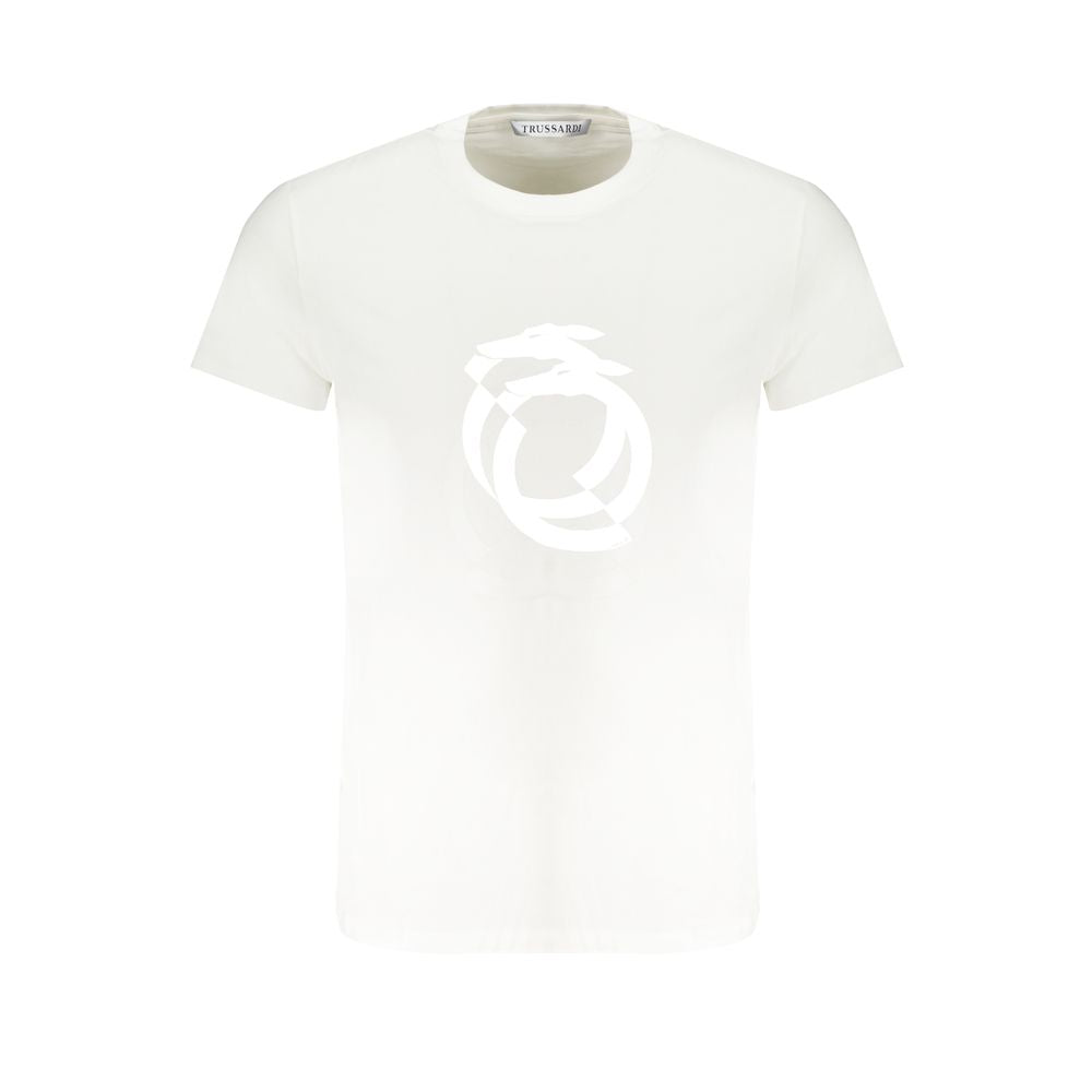 Trussardi hvid bomuld T-shirt