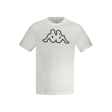 Kappa White Cotton Men T-Shirt - Hilstor