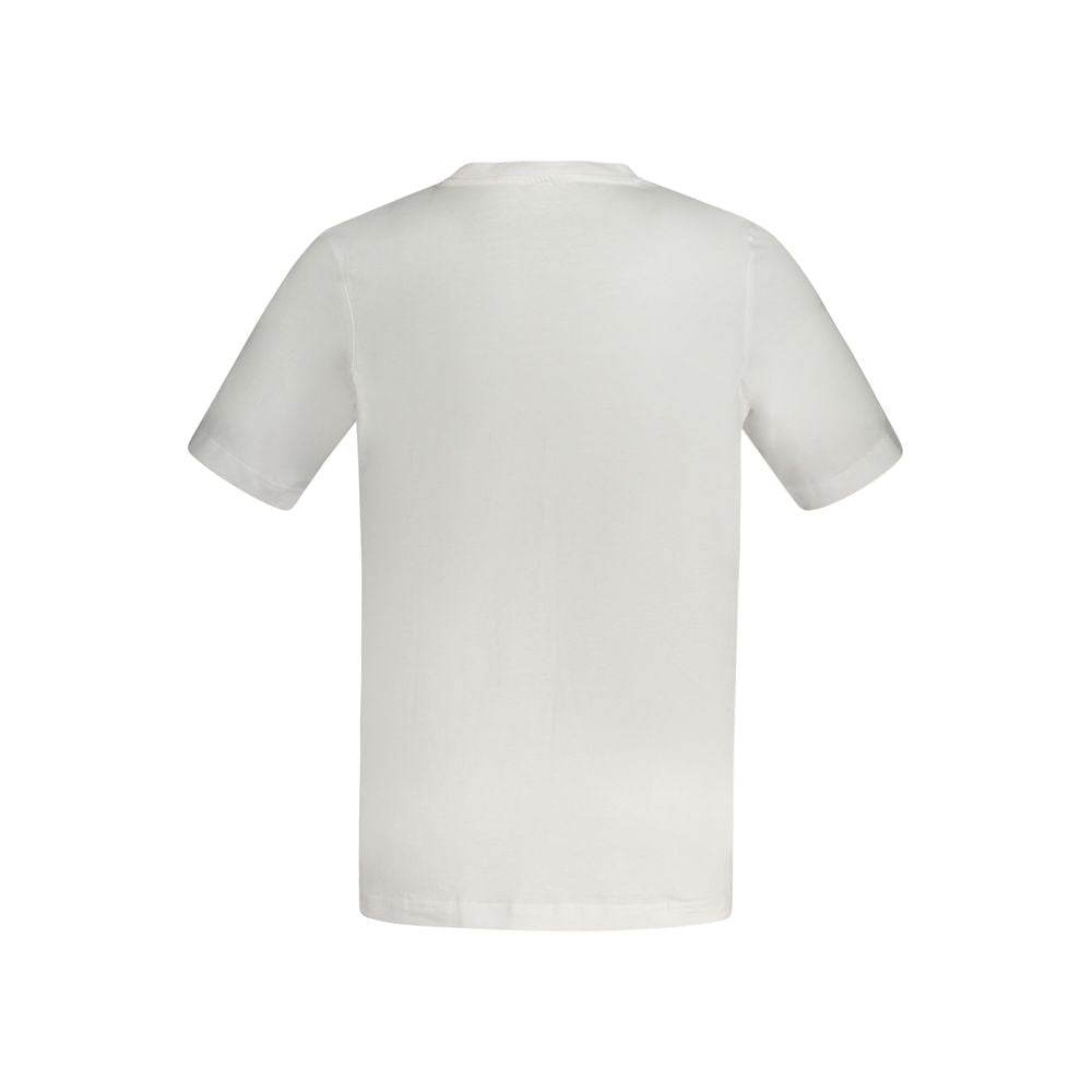 Kappa White Cotton Men T-Shirt - Hilstor