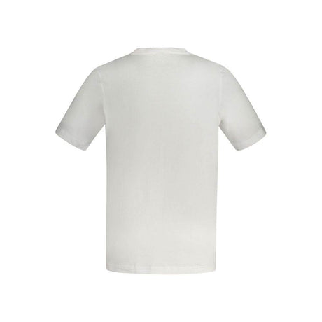 Kappa White Cotton Men T-Shirt - Hilstor