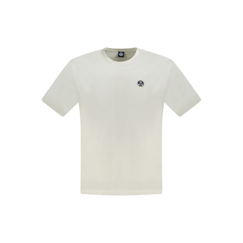 North Sails Hvid Bomuld Herre T-Shirt
