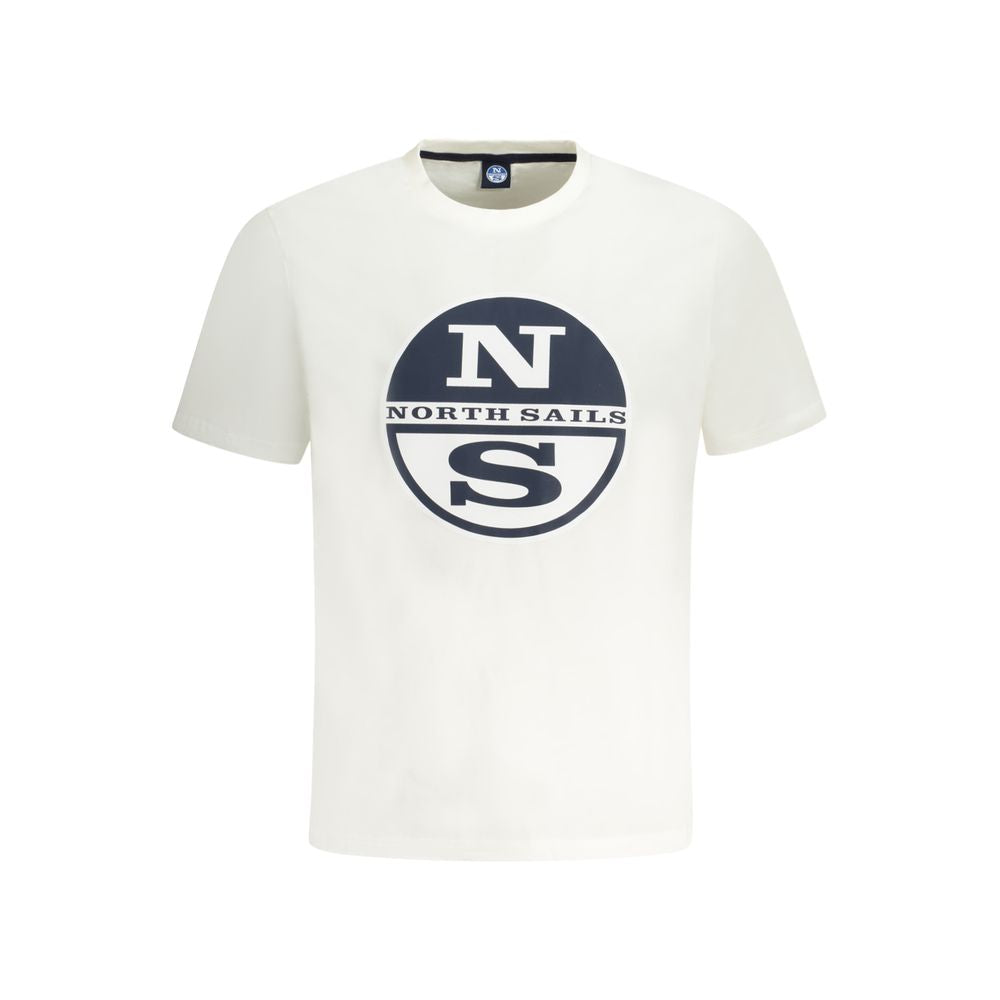 North Sails Hvid Bomuld Herre T-Shirt