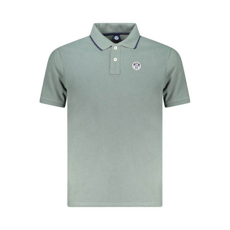 North Sails Green Cotton Men Polo Shirt - Hilstor