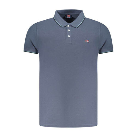 Norway 1963 Blue Cotton Polo Shirt - Hilstor