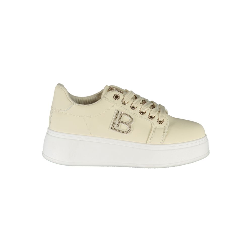 Laura Biagiotti Beige polyester sneaker til kvinder