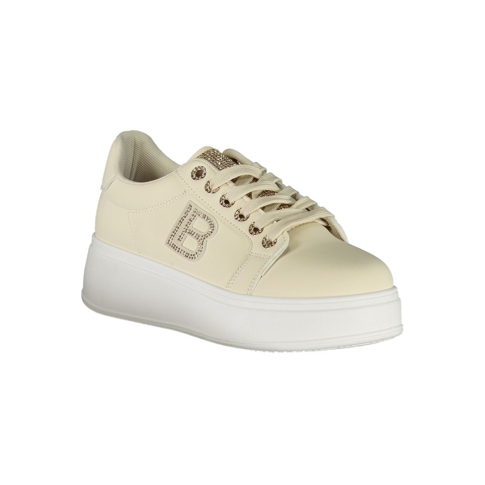 Laura Biagiotti Beige polyester sneaker til kvinder