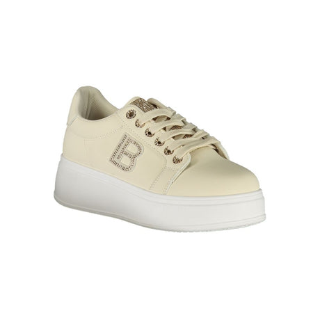 Laura Biagiotti Beige polyester sneaker til kvinder