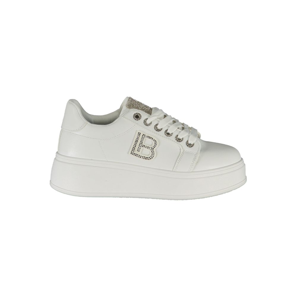 Laura Biagiotti Hvid Polyester Sneaker til kvinder
