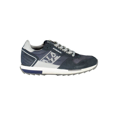 Napapijri Blue Leather Mens Sneaker - Hilstor