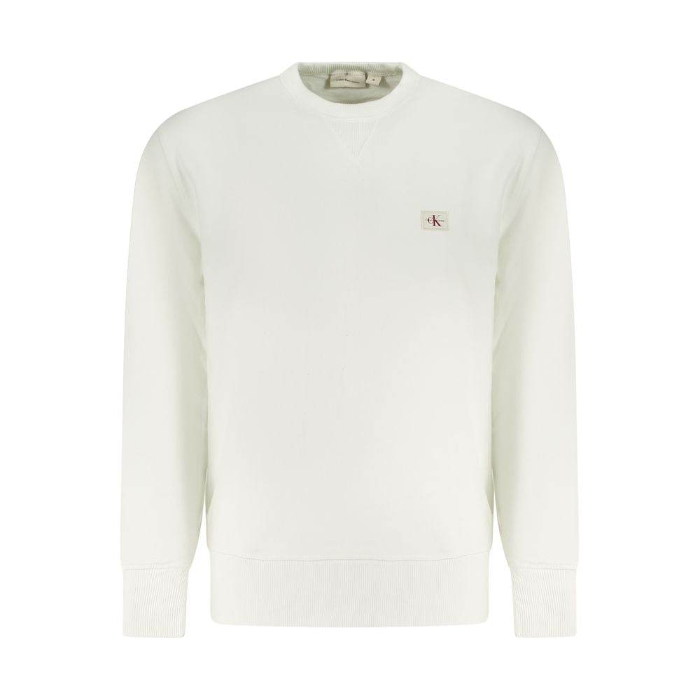 Calvin Klein White Cotton Men Sweater - Hilstor
