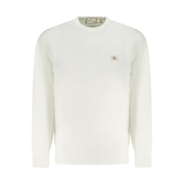 Calvin Klein White Cotton Men Sweater - Hilstor
