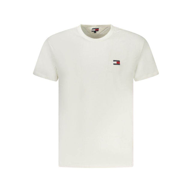 Tommy Hilfiger White Cotton Men T-Shirt - Hilstor
