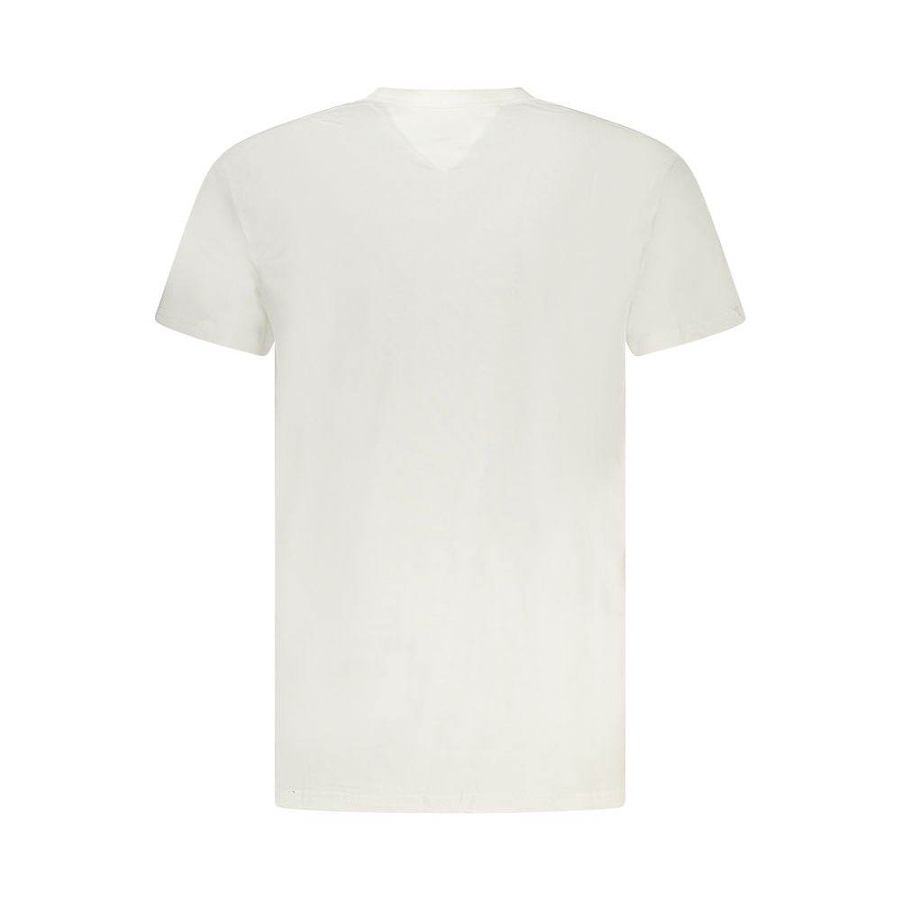 Tommy Hilfiger White Cotton Men T-Shirt - Hilstor