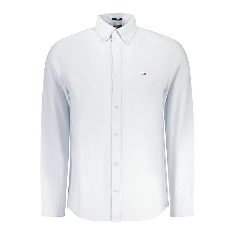 Tommy Hilfiger Blue Cotton Men Shirt - Hilstor