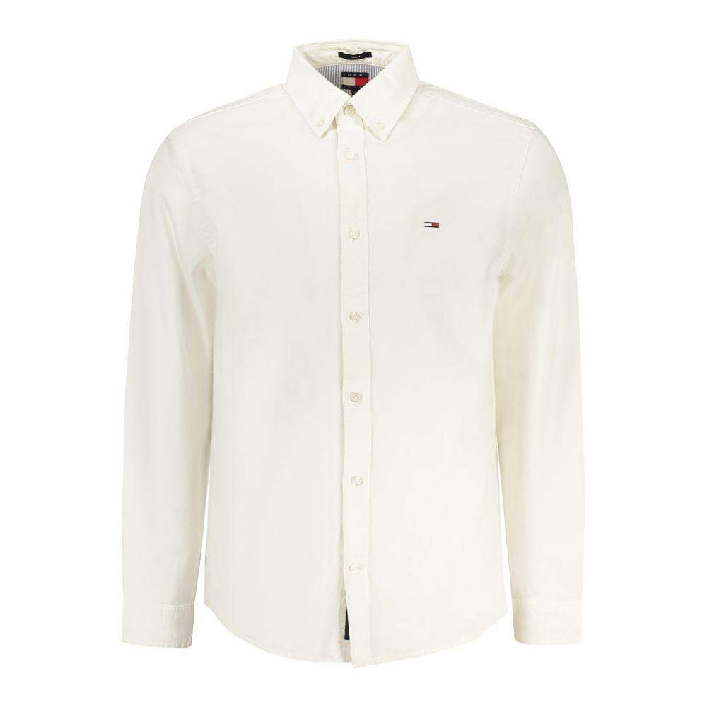 Tommy Hilfiger White Cotton Men Shirt - Hilstor