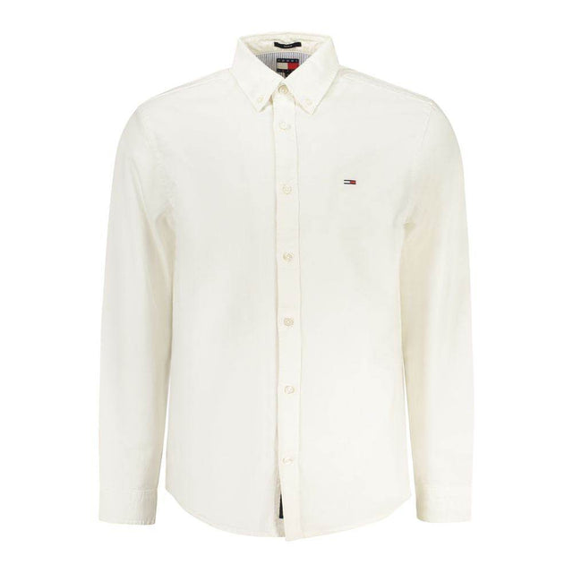 Tommy Hilfiger White Cotton Men Shirt - Hilstor