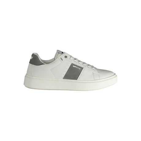 Gas White Polyester Men Sneaker - Hilstor
